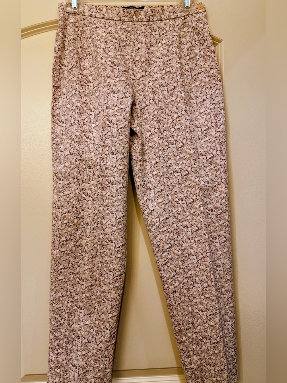 Philippe Adec Floral Print Crop Pants Size 6